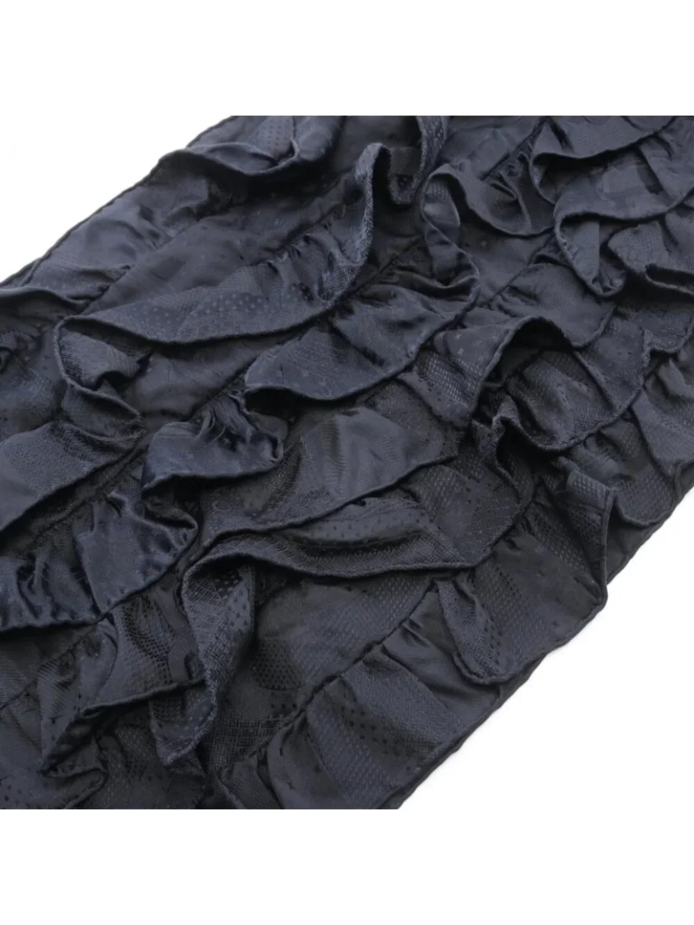 Hermes Shawl Frill Silk Scarf